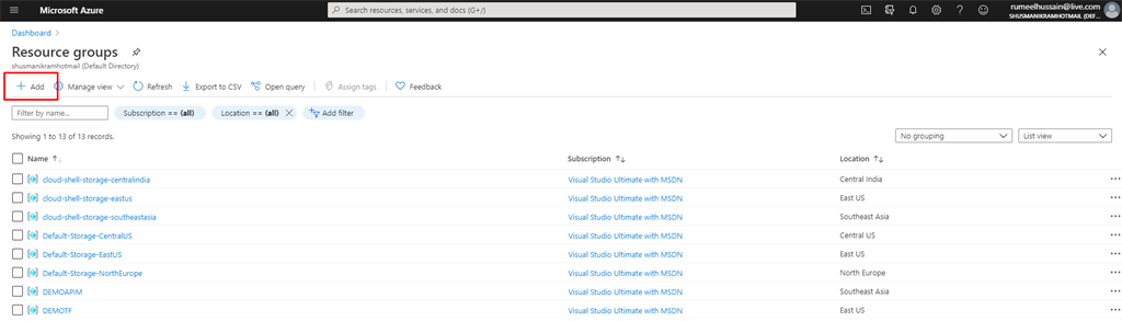 Azure Resource Group